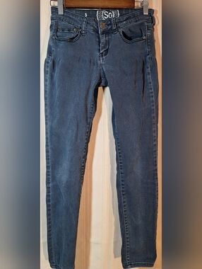 SO Slim Straight Jeans - Faded Black